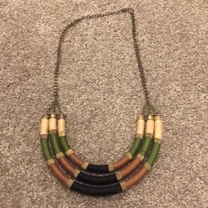 Tribal thread necklace